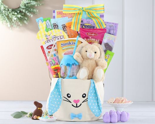 Easter Bunny and Peeps Gift Basket