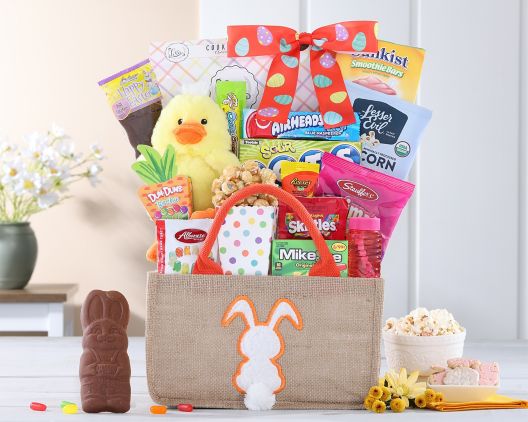 Easter Basket Fun: Treats, Plush Chick & Bubbles