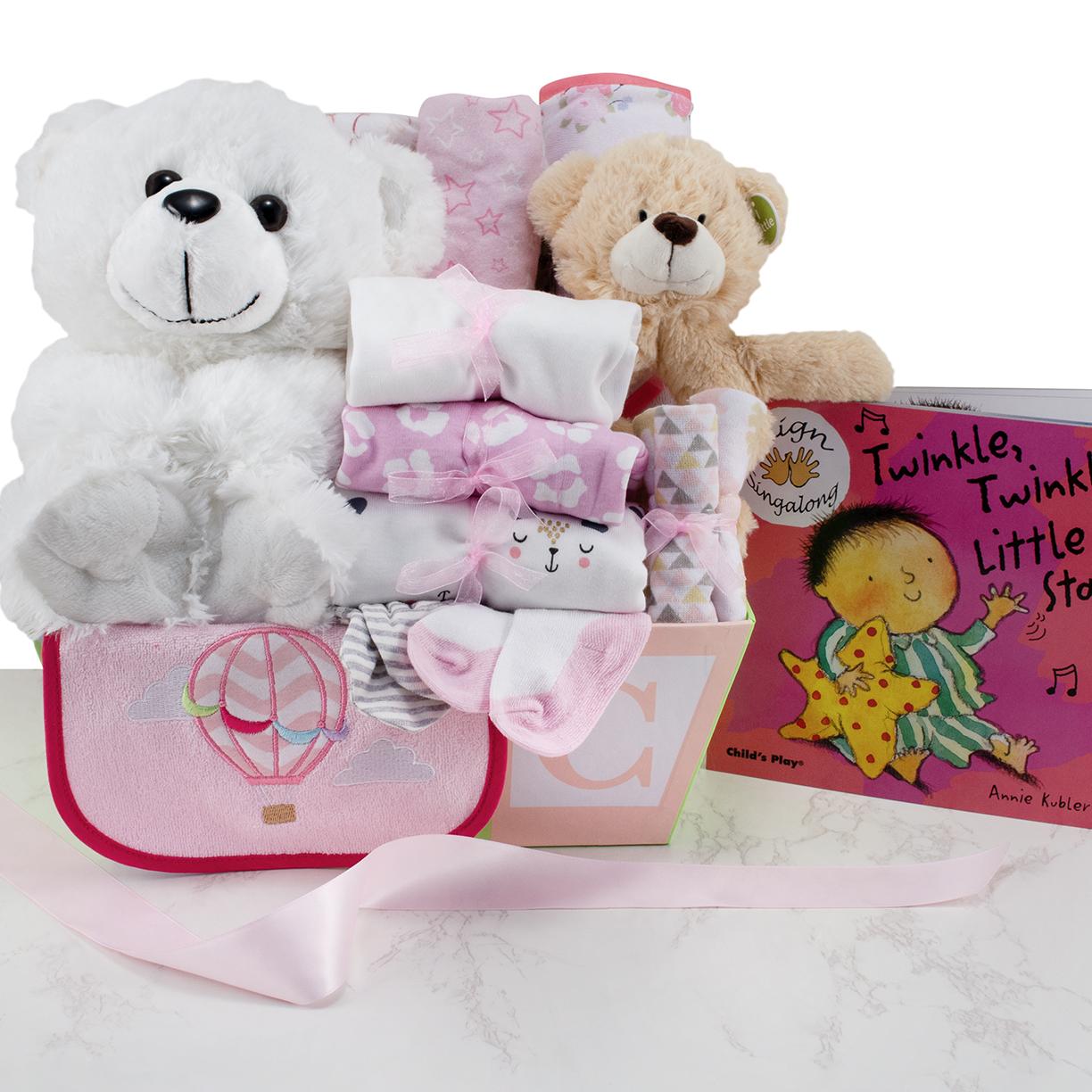 First Time Home Baby Girl Gift Basket