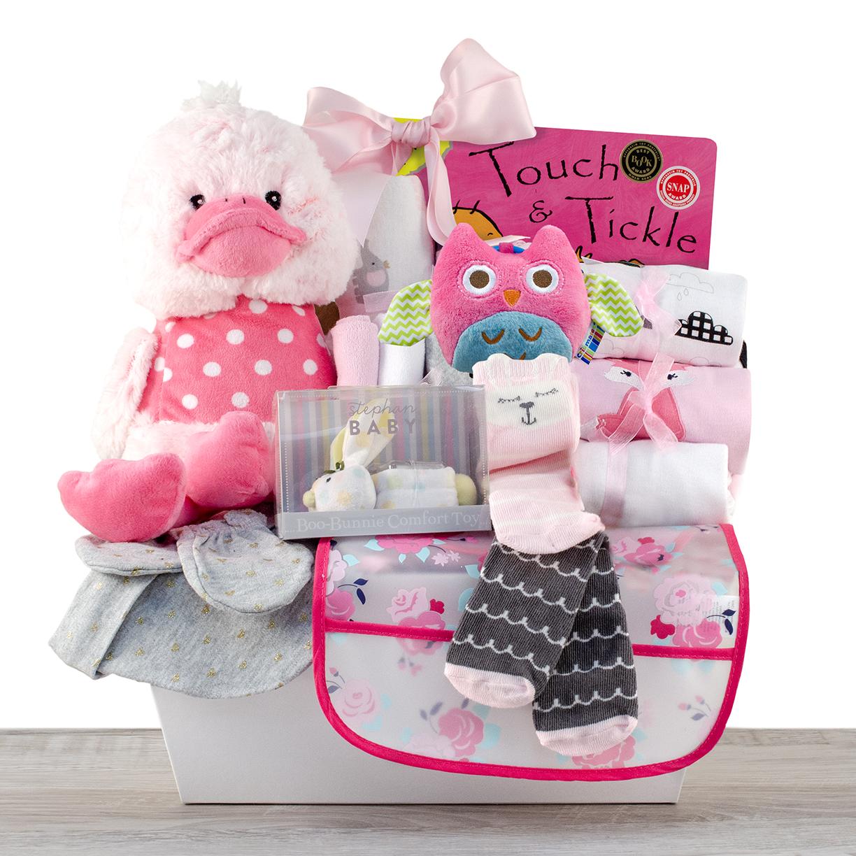 Pampering Baby Girl Gift Basket