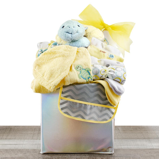 Baby's First Playtime Wardrobe Gift Basket