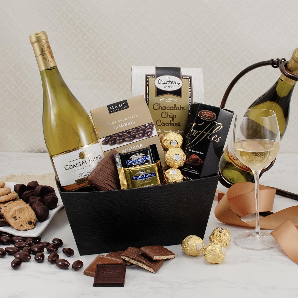 Chardonnay & Chocolate Tasting Gift Basket