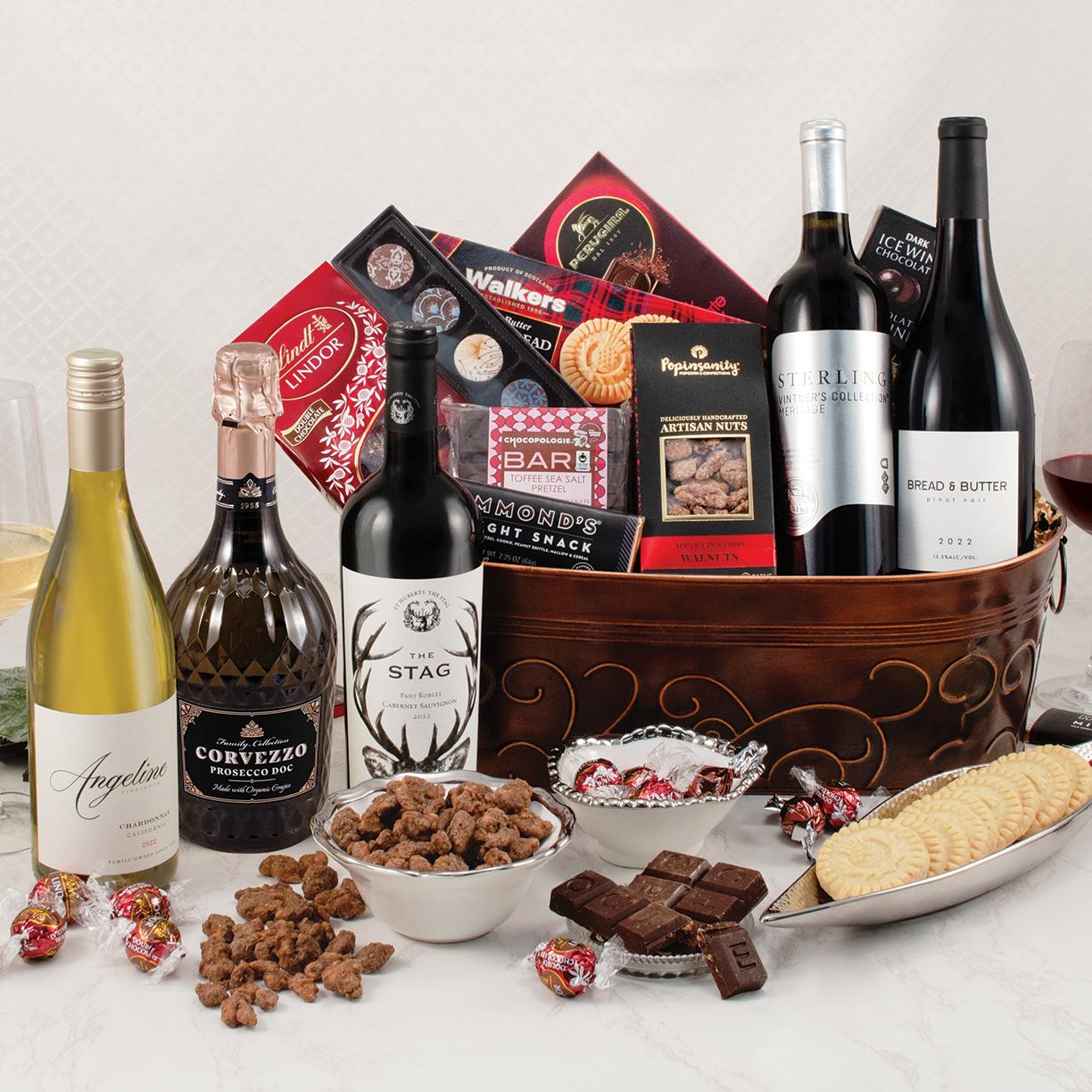 Glorious 5 Wine Gift Basket