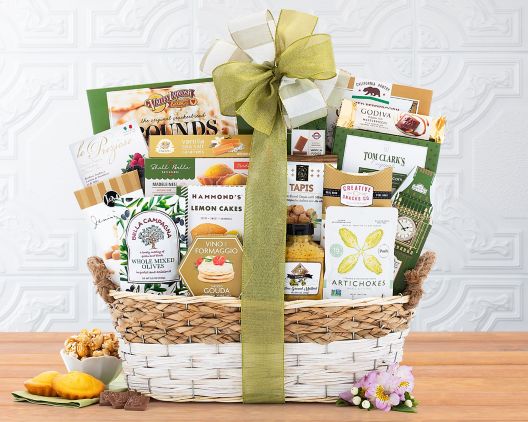 Luxe Flavors Await: Godiva, Lindt, Cheese & More (Gourmet Gift Basket)