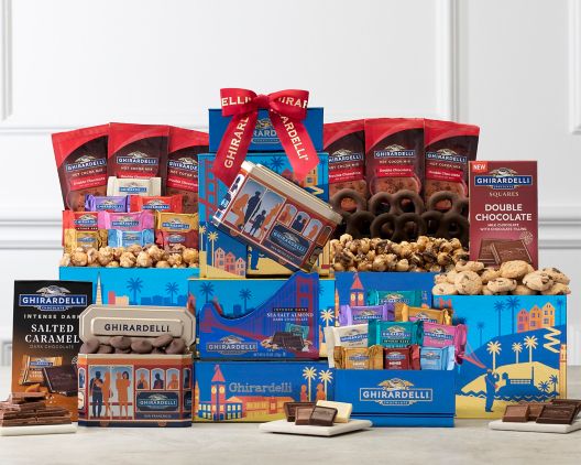 Ghirardelli Chocolate Extravaganza: Tower of Treats for Family or Office | 30+ Delights!