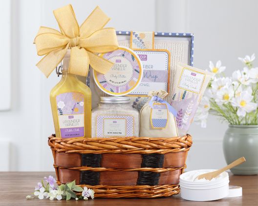 Tranquil Lavender Vanilla :Spa Gift Basket