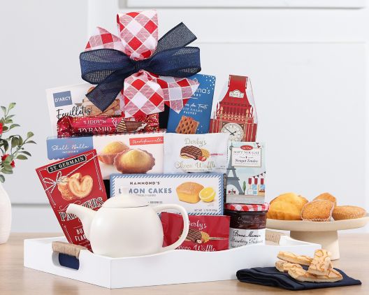 Tea and Snacks Gift Basket