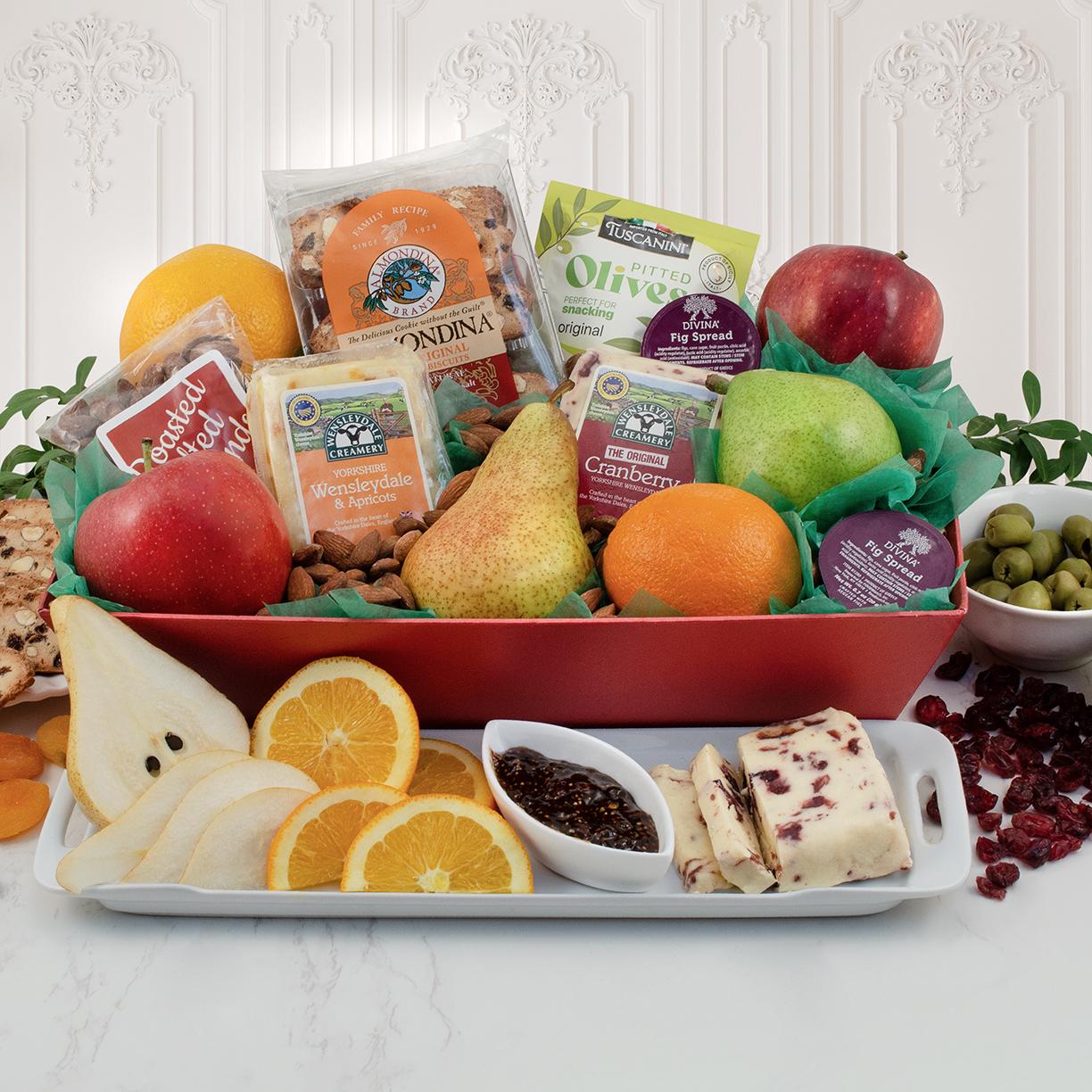 Fruit & Cheese Lovers Gift Basket