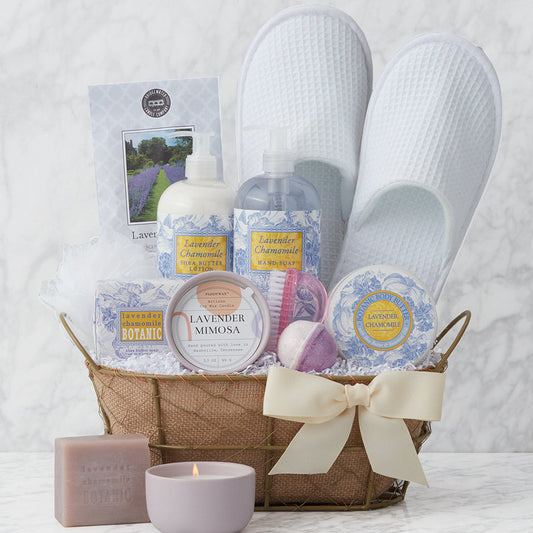 Lavender Bliss: Spa Retreat Gift Basket