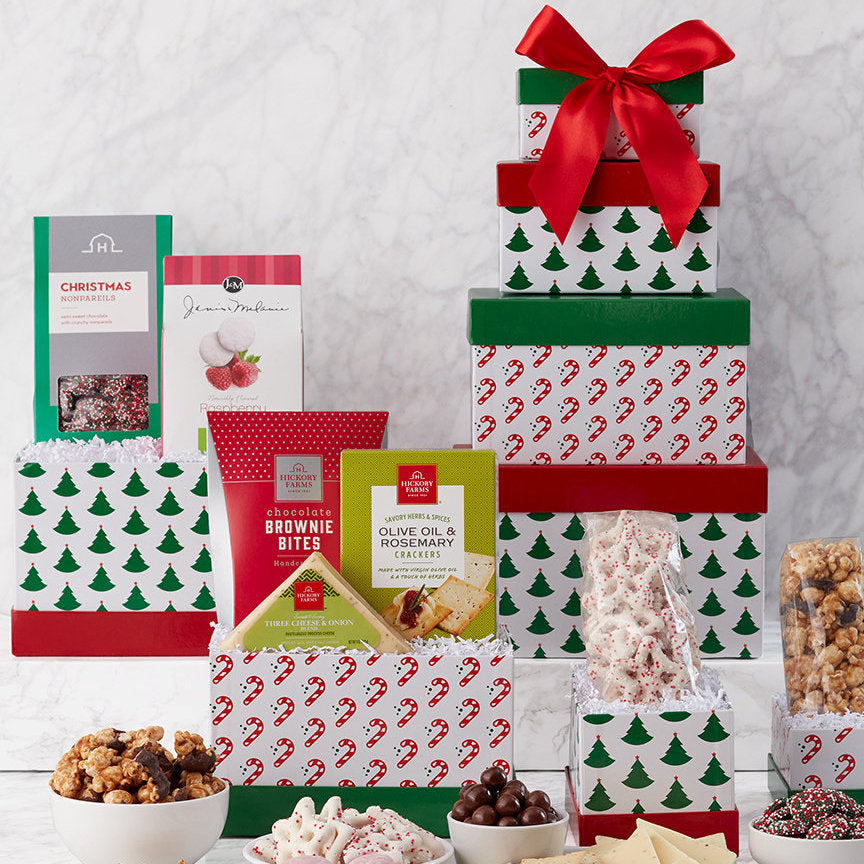 Festive Treats: Holiday Gift Tower