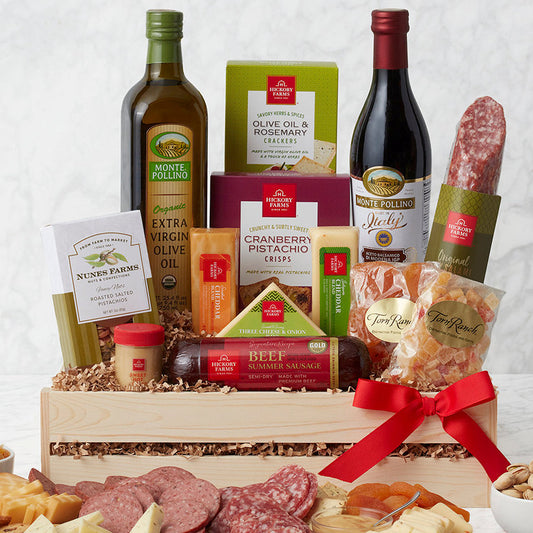 Ultimate Meat & Cheese: Wooden Gift Crate