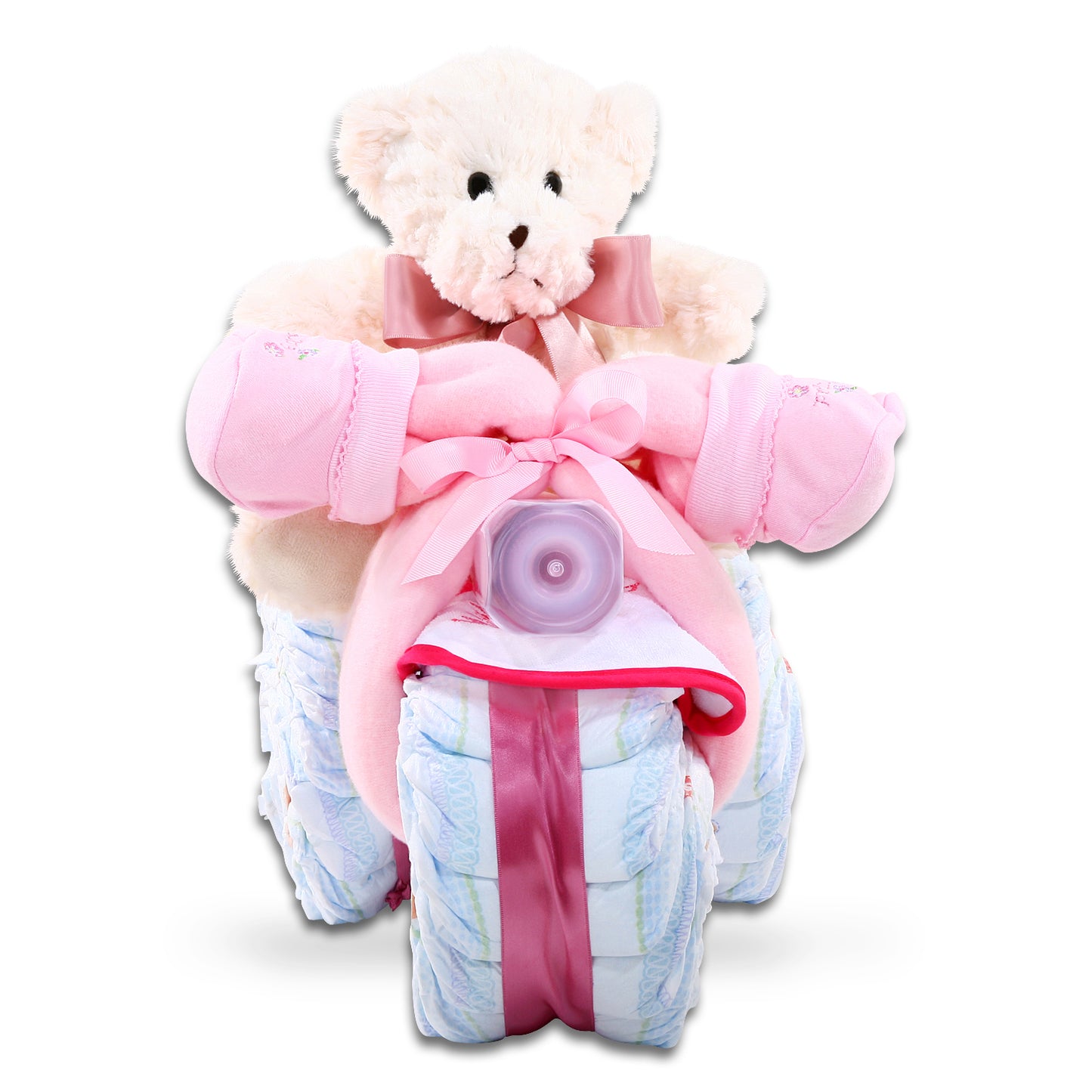 Baby Girl Diaper Tricycle Cake