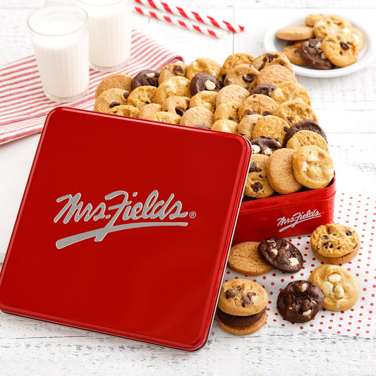 Mrs. Fields Signature Nibblers® Cookie Tin - 60 Pieces