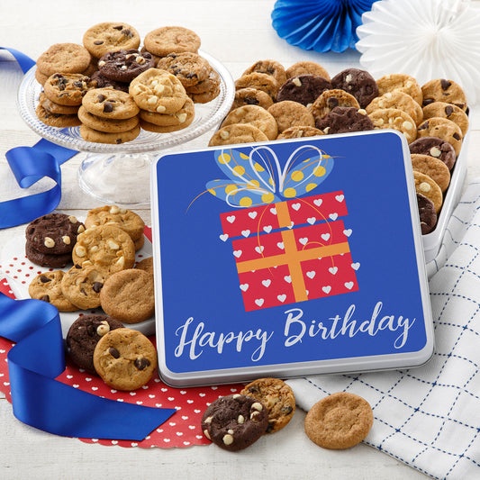 Mrs. Fields Happy Birthday 60 Nibblers® Cookie Gift Tin