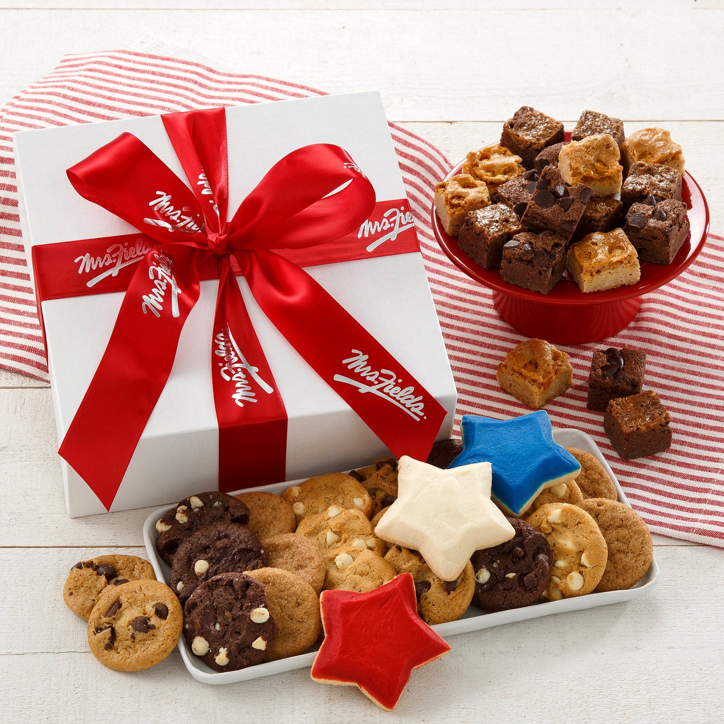 Mrs. Fields Red, White & Blue Cookie Gift Box