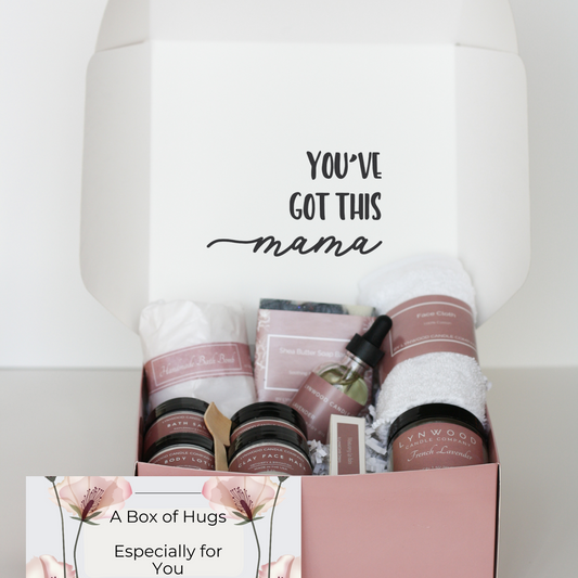 New Mom Pampering Gift Box: Relax, Restore, & Recover | Postpartum Self-Care Essentials