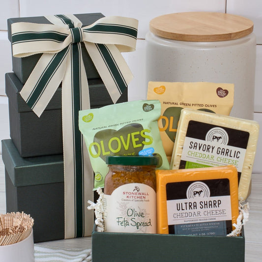 Olives and Cheese Gift Tower