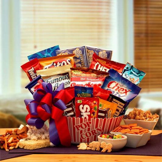 Ultimate Movie Lovers Gift Basket w/ RedBox Gift Card