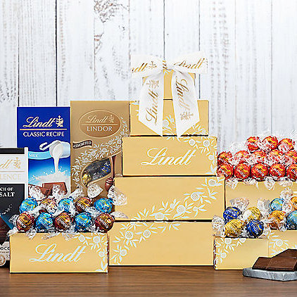 Golden Lindt: Chocolate & Sweets Gift Tower