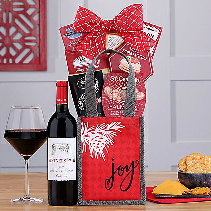 Vintners Path Cabernet: Holiday Wine Gift Tote