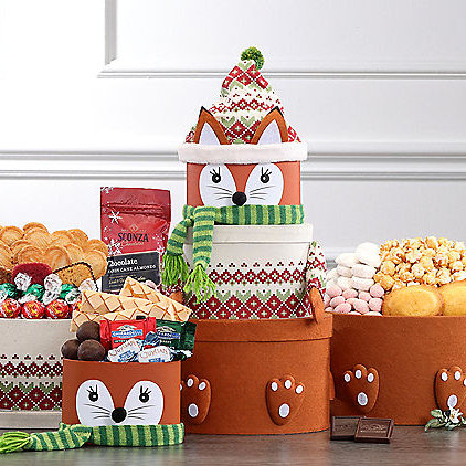 Winter Fox: Holiday Gift Tower