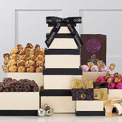 Godiva Golden: Holiday Gift Tower