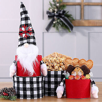 Whimsical Gnome: Holiday Gift Tower