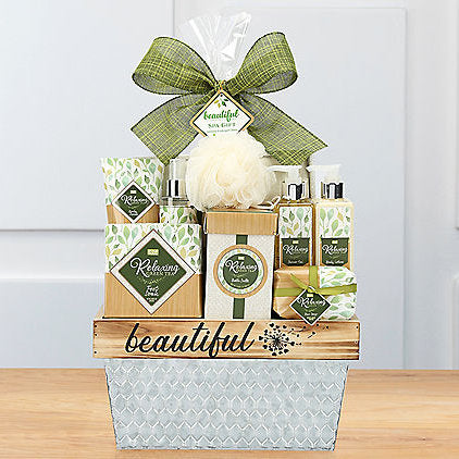 Cru De Provence Green Tea: Spa Gift Basket