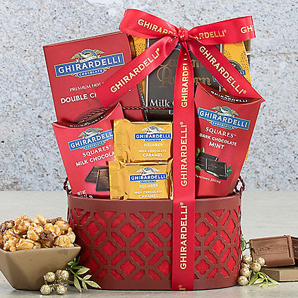 Ghirardelli Treasures: Premium Chocolate Gift Basket