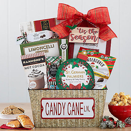 Candy Cane Lane: Christmas Gift Basket