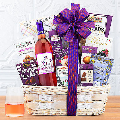 Windwhistle Red Moscato: Wine Gift Basket