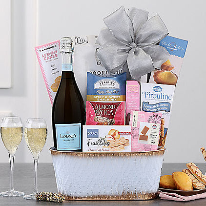 Bubbly: La Marca Prosecco Sparkling Wine Gift Basket