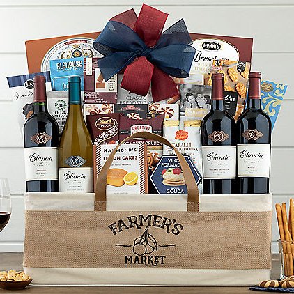 Estancia Vineyards Quartet: Gourmet Wine Basket