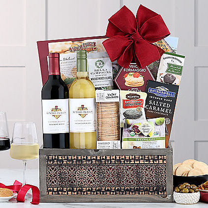 Kendall-Jackson Red & White Duet: Wine Gift Basket