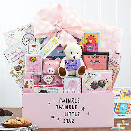 Hello Baby: Baby Girl Gift Basket