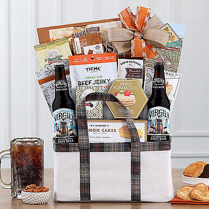 Virgil's Root Beer & Snacks: Gourmet Gift Basket