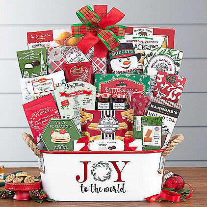 Joy to the World: Gourmet Holiday Gift Basket