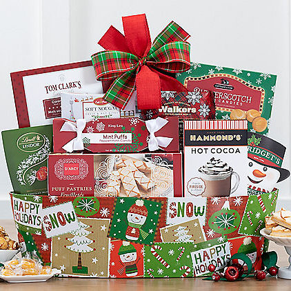 Warm Holiday Wishes: Gourmet Gift Basket