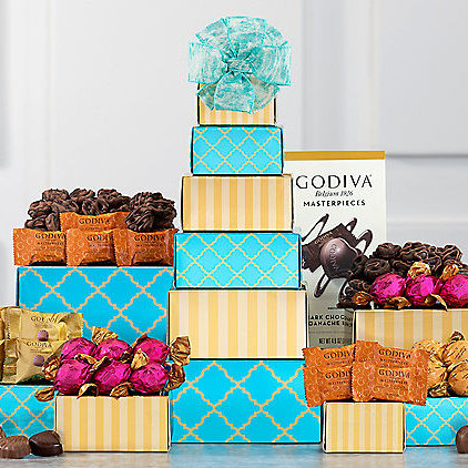 Divine Deluxe: Godiva Chocolate Gift Tower