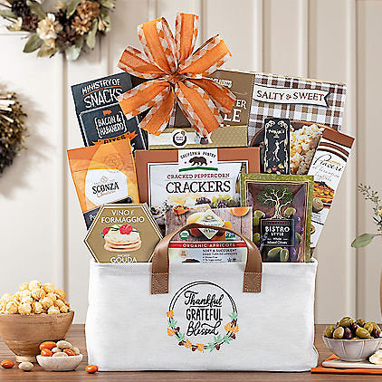 Thankful & Blessed : Gourmet Gift Basket