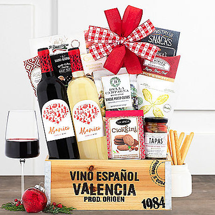 Abanico Spanish Wine Duet: Wine Gift Basket