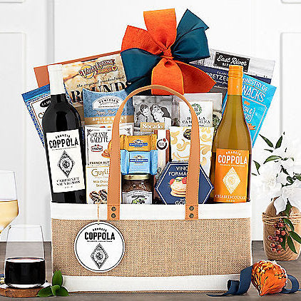 Francis Ford Coppola Duet: Gourmet Wine Gift Basket