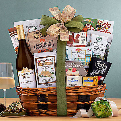 Crossridge Peak Chardonnay: Wine Gift Basket