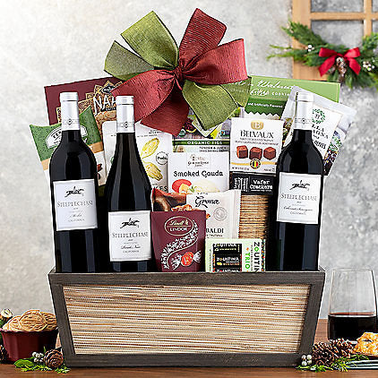 Steeplechase Red Trio: Wine Gift Basket