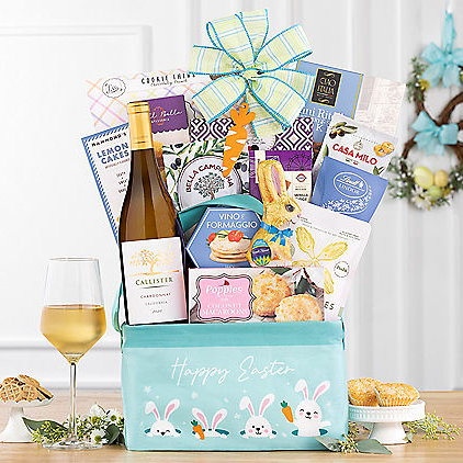 Callister Cellars Chardonnay: Easter Wine Gift Basket