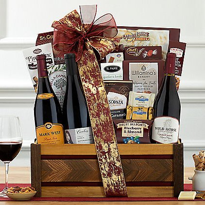 Pinot Noir Trio: Gourmet Gift Basket