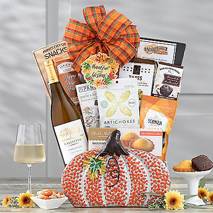 Callister Cellars Chardonnay: Harvest Wine Gift Basket