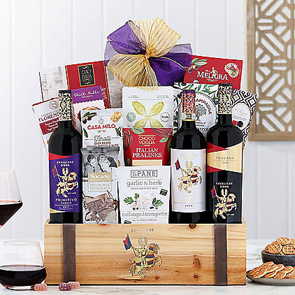 Cavaliere D'oro Italian Trio: Wine Gift Basket