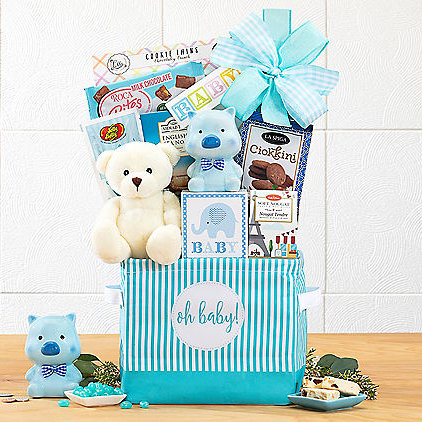 Oh Baby: Baby Boy Gift Basket