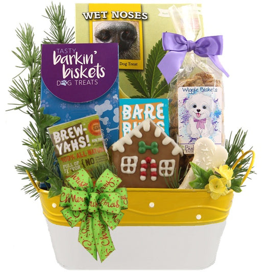 Holiday Barker Bucket Dog Gift